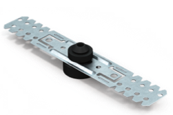 [FU125] Fixation UNIVERSELLE antivibratoire ACOUSTIX 60/125 - boite de 50pcs 